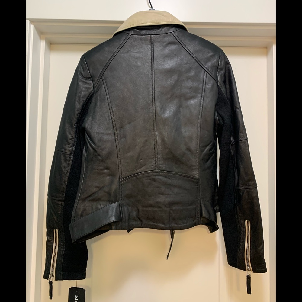 Black Rivet Leather Jacket - Picture 6 of 8